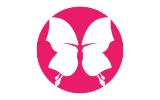 Beauty Flying Women Vintage Butterfly Logo 21