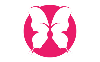 Beauty Flying Women Vintage Butterfly Logo 23
