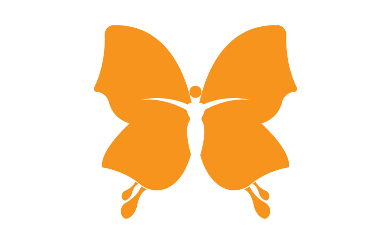 Beauty Flying Women Vintage Butterfly Logo 5 Logo Template