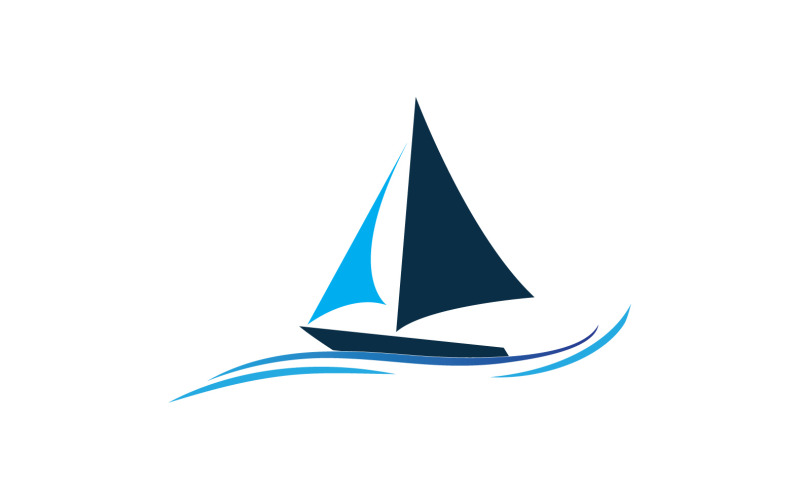 Ocean Cruise linear Ship Silhouette logo Vector 23 Logo Template