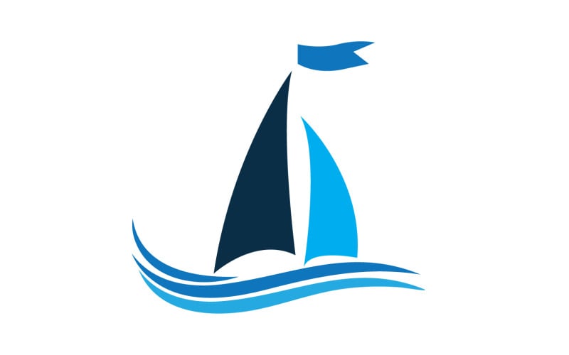Ocean Cruise linear Ship Silhouette logo Vector 29 Logo Template