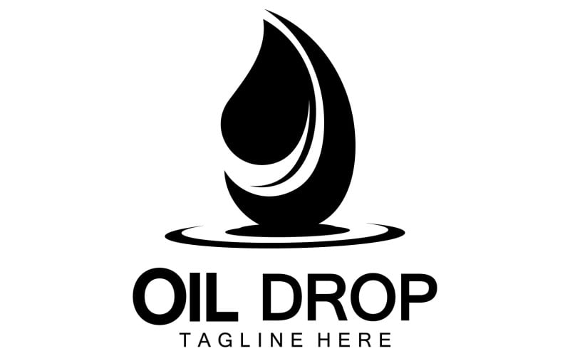 Oil Drop Logo Vector Illustration Design Template 11 Logo Template