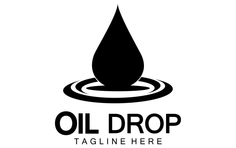 Oil Drop Logo Vector Illustration Design Template 12 Logo Template