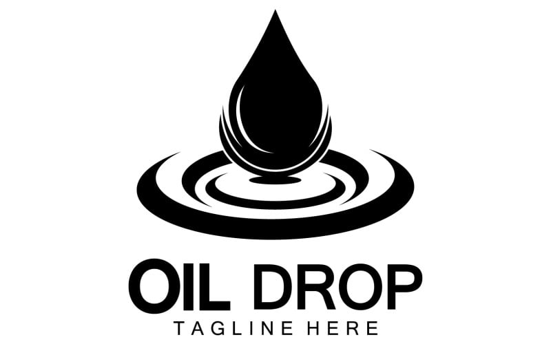 Oil Drop Logo Vector Illustration Design Template 13 Logo Template
