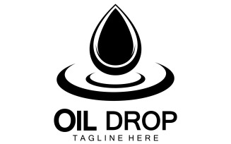 Oil Drop Logo Vector Illustration Design Template 14