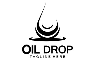 Oil Drop Logo Vector Illustration Design Template 15