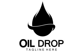 Oil Drop Logo Vector Illustration Design Template 16