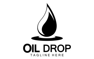 Oil Drop Logo Vector Illustration Design Template 17