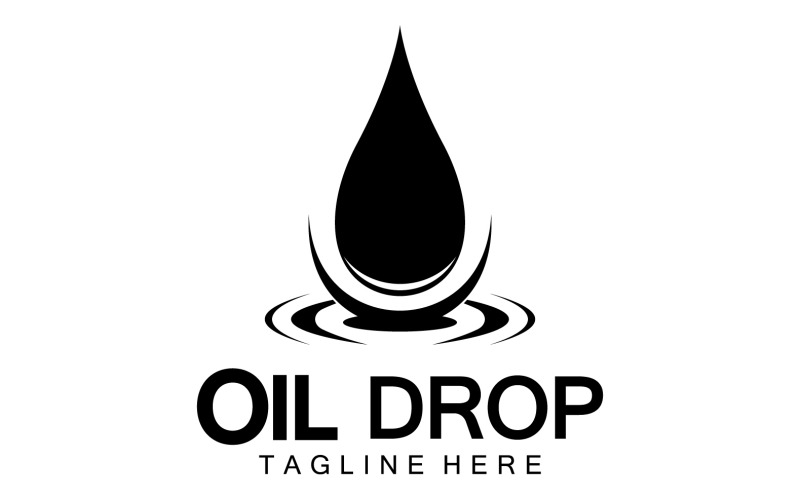Oil Drop Logo Vector Illustration Design Template 18 Logo Template