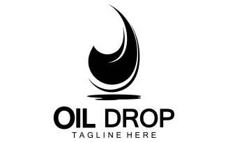 Oil Drop Logo Vector Illustration Design Template 19