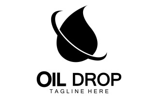 Oil Drop Logo Vector Illustration Design Template 1