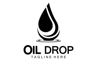 Oil Drop Logo Vector Illustration Design Template 21