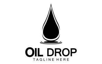 Oil Drop Logo Vector Illustration Design Template 22