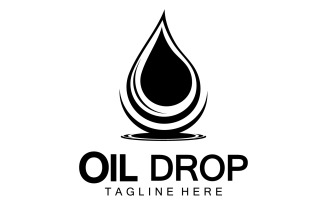 Oil Drop Logo Vector Illustration Design Template 23