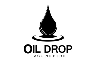 Oil Drop Logo Vector Illustration Design Template 25