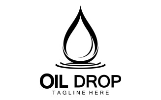 Oil Drop Logo Vector Illustration Design Template 26