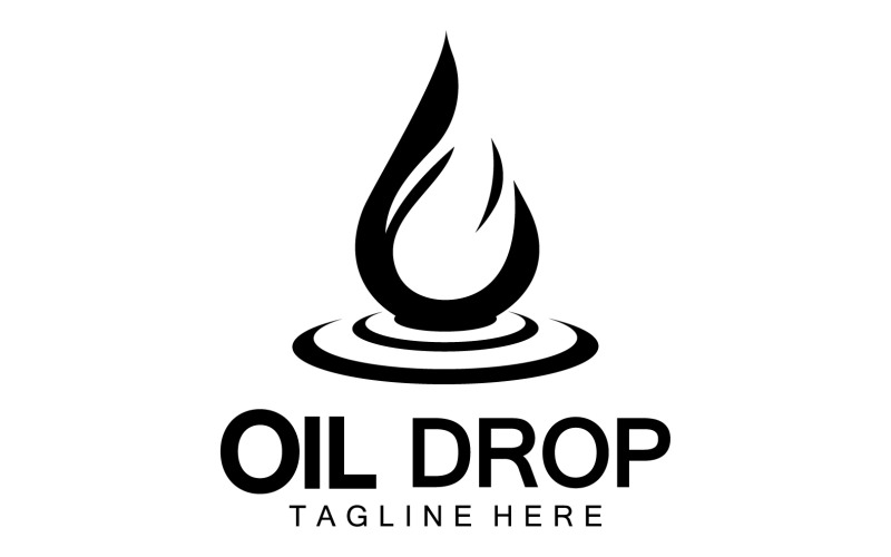 Oil Drop Logo Vector Illustration Design Template 27 Logo Template