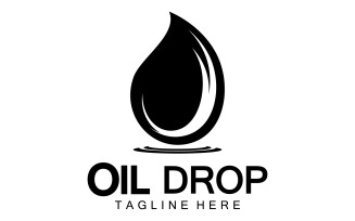 Oil Drop Logo Vector Illustration Design Template 2