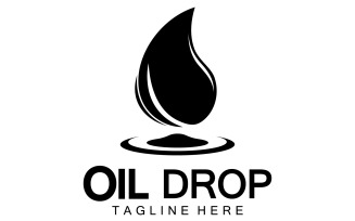 Oil Drop Logo Vector Illustration Design Template 30