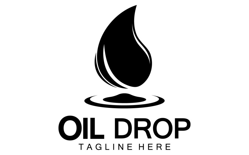 Oil Drop Logo Vector Illustration Design Template 30 Logo Template