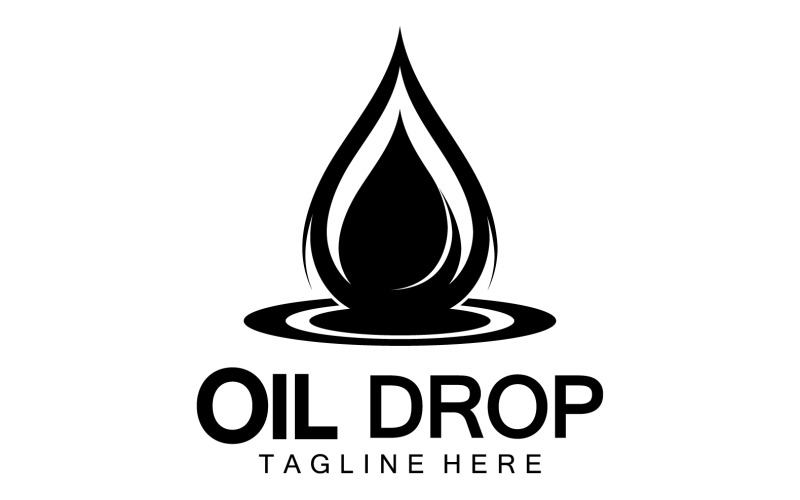 Oil Drop Logo Vector Illustration Design Template 3 Logo Template