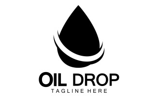 Oil Drop Logo Vector Illustration Design Template 4