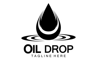 Oil Drop Logo Vector Illustration Design Template 7