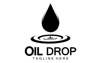 Oil Drop Logo Vector Illustration Design Template 8