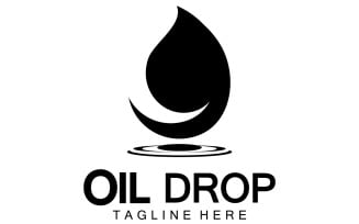 Oil Drop Logo Vector Illustration Design Template 9