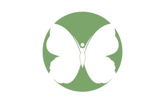 Beauty Flying Women Vintage Butterfly Logo 30