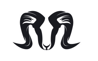 Goat Logo Template Vector Icon Illustration Design 12
