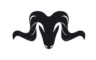 Goat Logo Template Vector Icon Illustration Design 3