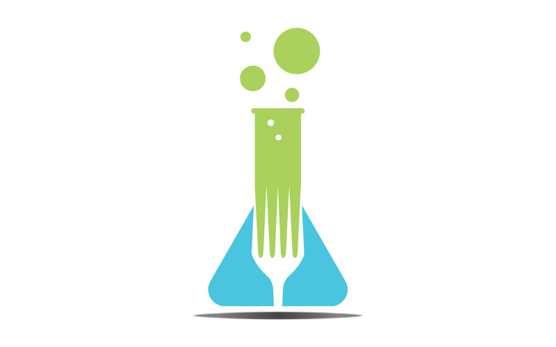 Food Lab logo Vector Icon Illustration Design Template 12 Logo Template