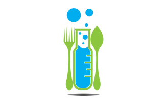 Food Lab logo Vector Icon Illustration Design Template 13