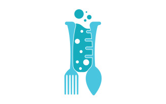 Food Lab logo Vector Icon Illustration Design Template 14