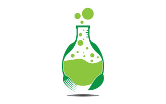 Food Lab logo Vector Icon Illustration Design Template 1