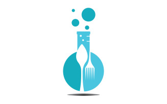 Food Lab logo Vector Icon Illustration Design Template 2