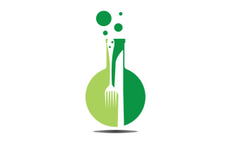 Food Lab logo Vector Icon Illustration Design Template 4