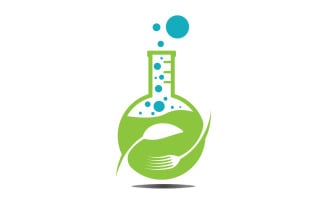 Food Lab logo Vector Icon Illustration Design Template 5