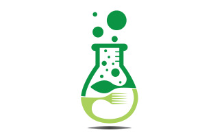 Food Lab logo Vector Icon Illustration Design Template 8