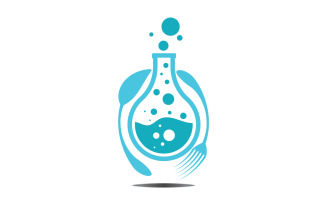 Food Lab logo Vector Icon Illustration Design Template 9