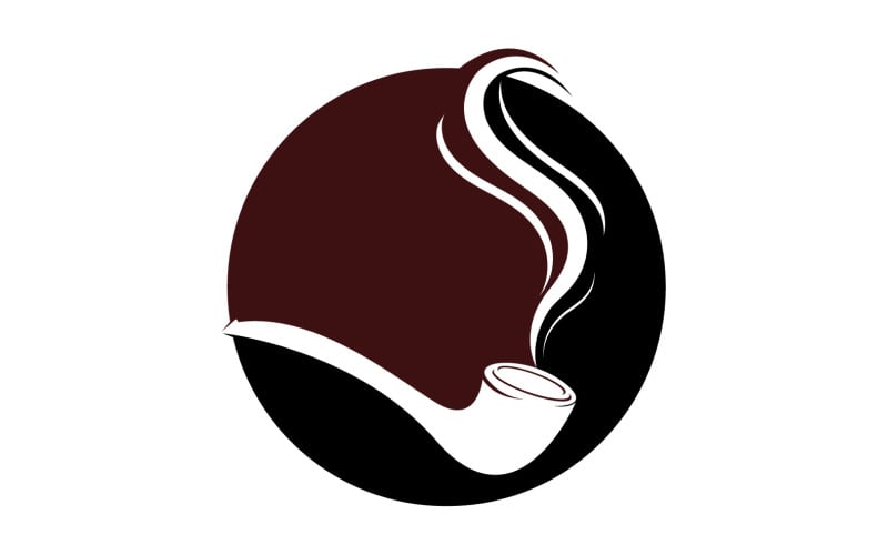 Pipe Smoking Logo Icon Vector Illustration Design 19 Logo Template