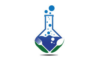 Food Lab logo Vector Icon Illustration Design Template 34