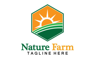 Nature Farm And Farming Vector Logo Illustration Design V2