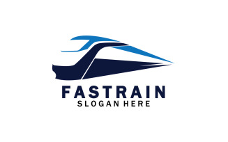 Train Logo Vector Illustration Design Fast Train Logo 11