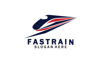 Train Logo Vector Illustration Design Fast Train Logo 16