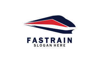 Train Logo Vector Illustration Design Fast Train Logo 24