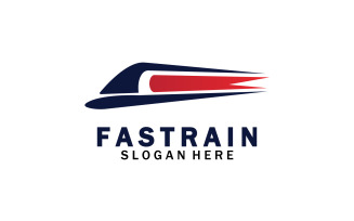Train Logo Vector Illustration Design Fast Train Logo 25