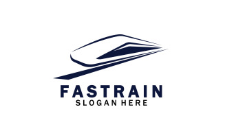 Train Logo Vector Illustration Design Fast Train Logo 28