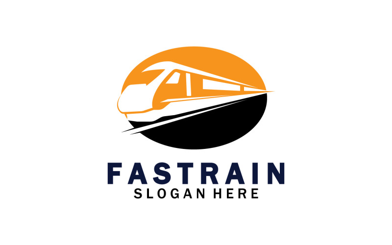 Train Logo Vector Illustration Design Fast Train Logo 29 Logo Template